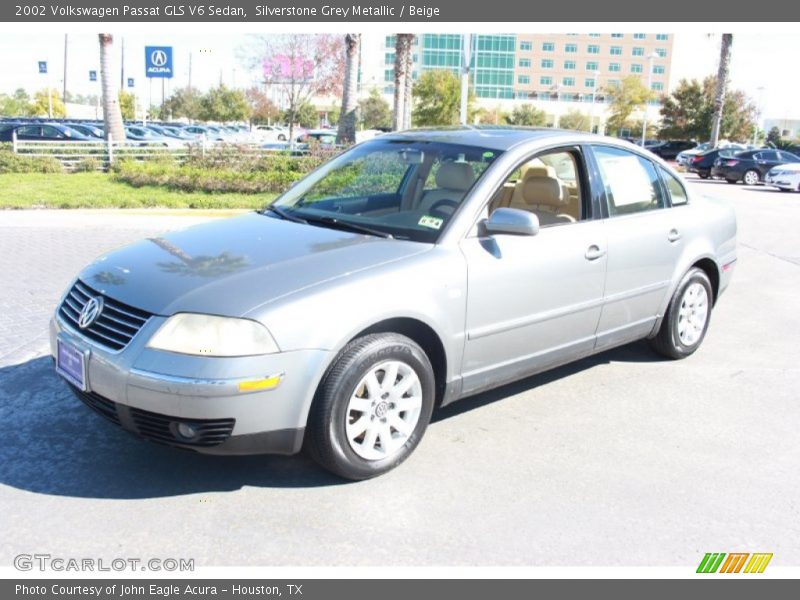Silverstone Grey Metallic / Beige 2002 Volkswagen Passat GLS V6 Sedan