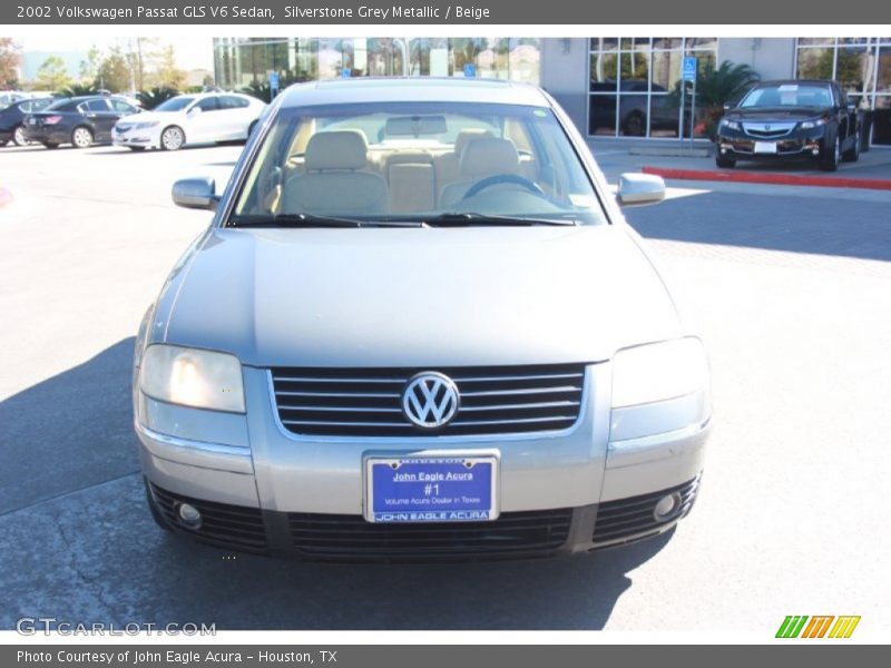 Silverstone Grey Metallic / Beige 2002 Volkswagen Passat GLS V6 Sedan