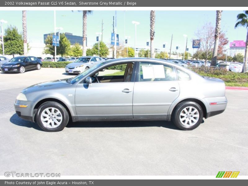 Silverstone Grey Metallic / Beige 2002 Volkswagen Passat GLS V6 Sedan