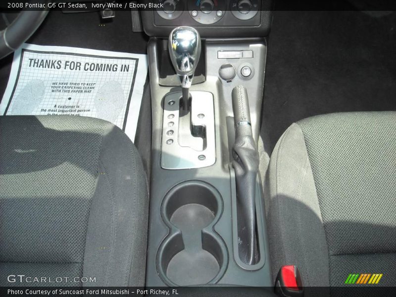 Ivory White / Ebony Black 2008 Pontiac G6 GT Sedan