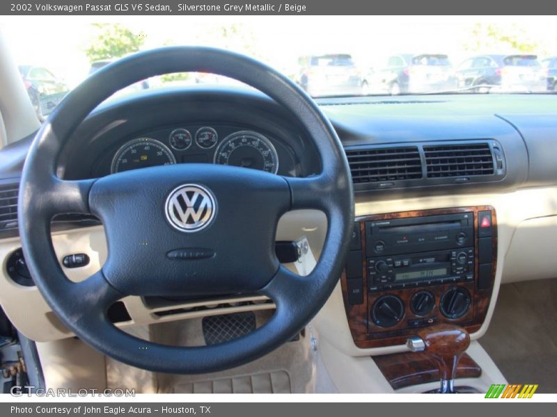 Silverstone Grey Metallic / Beige 2002 Volkswagen Passat GLS V6 Sedan