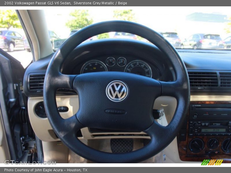 Silverstone Grey Metallic / Beige 2002 Volkswagen Passat GLS V6 Sedan