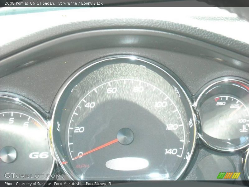 Ivory White / Ebony Black 2008 Pontiac G6 GT Sedan