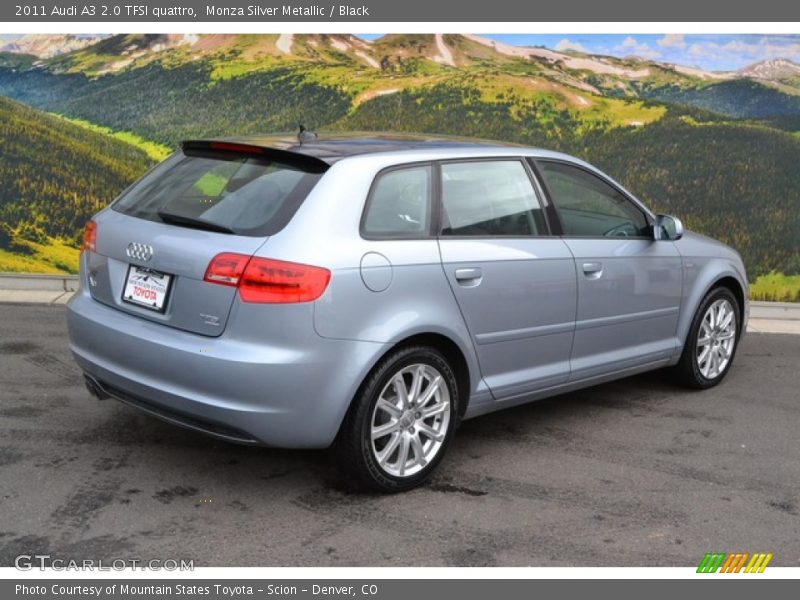 Monza Silver Metallic / Black 2011 Audi A3 2.0 TFSI quattro