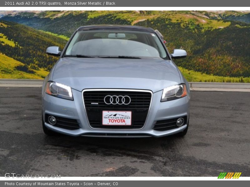 Monza Silver Metallic / Black 2011 Audi A3 2.0 TFSI quattro