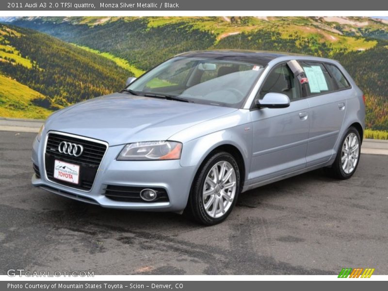 Monza Silver Metallic / Black 2011 Audi A3 2.0 TFSI quattro