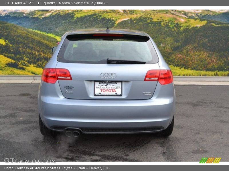 Monza Silver Metallic / Black 2011 Audi A3 2.0 TFSI quattro