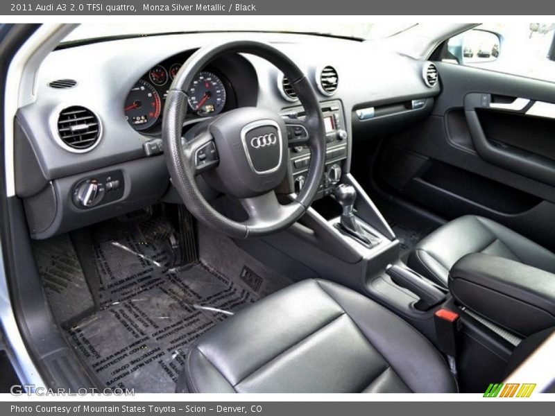 Monza Silver Metallic / Black 2011 Audi A3 2.0 TFSI quattro