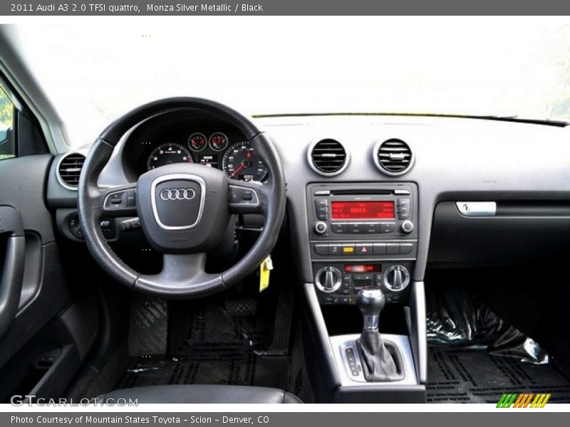 Monza Silver Metallic / Black 2011 Audi A3 2.0 TFSI quattro