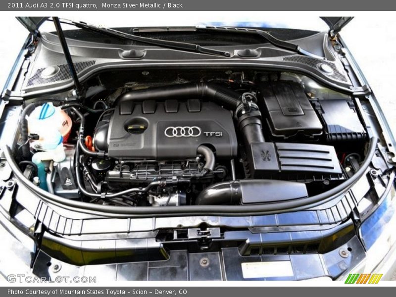 Monza Silver Metallic / Black 2011 Audi A3 2.0 TFSI quattro