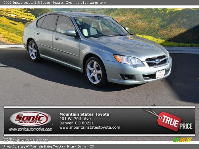 Seacrest Green Metallic / Warm Ivory 2009 Subaru Legacy 2.5i Sedan