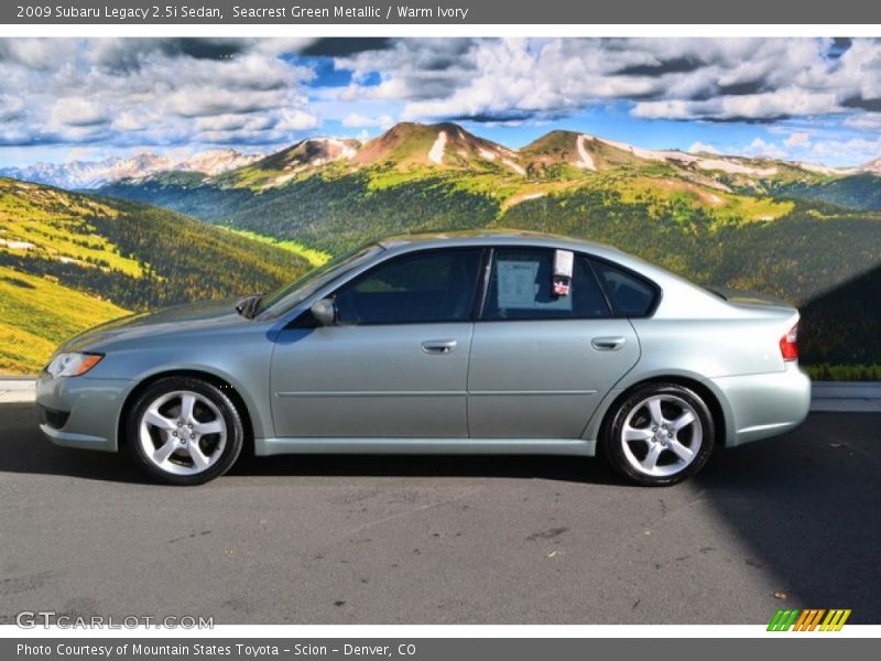 Seacrest Green Metallic / Warm Ivory 2009 Subaru Legacy 2.5i Sedan