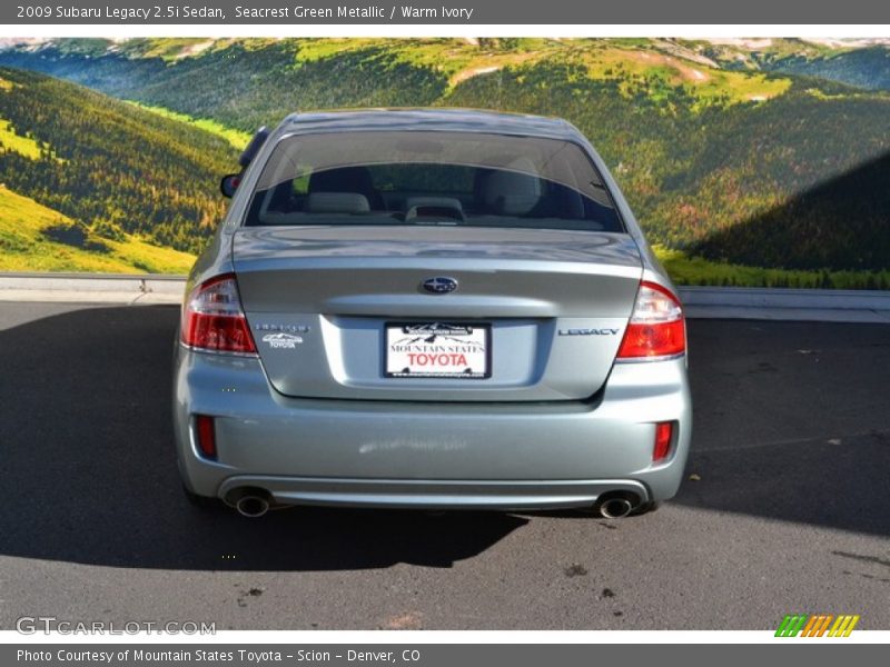 Seacrest Green Metallic / Warm Ivory 2009 Subaru Legacy 2.5i Sedan