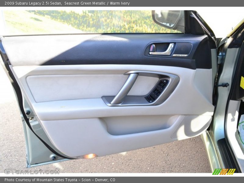Seacrest Green Metallic / Warm Ivory 2009 Subaru Legacy 2.5i Sedan