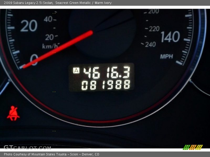 Seacrest Green Metallic / Warm Ivory 2009 Subaru Legacy 2.5i Sedan