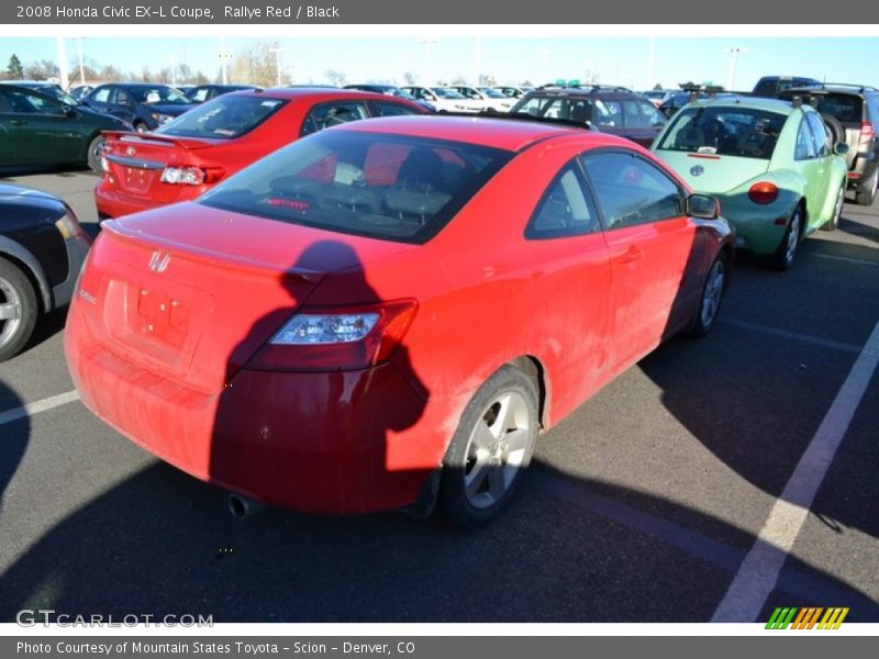 Rallye Red / Black 2008 Honda Civic EX-L Coupe