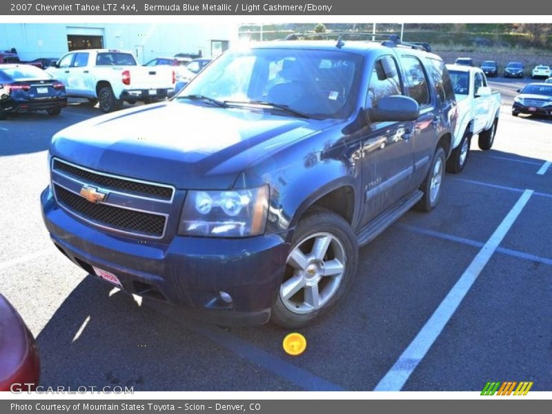 Bermuda Blue Metallic / Light Cashmere/Ebony 2007 Chevrolet Tahoe LTZ 4x4