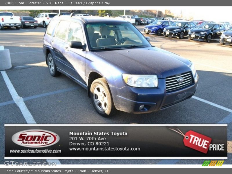 Regal Blue Pearl / Graphite Gray 2006 Subaru Forester 2.5 X