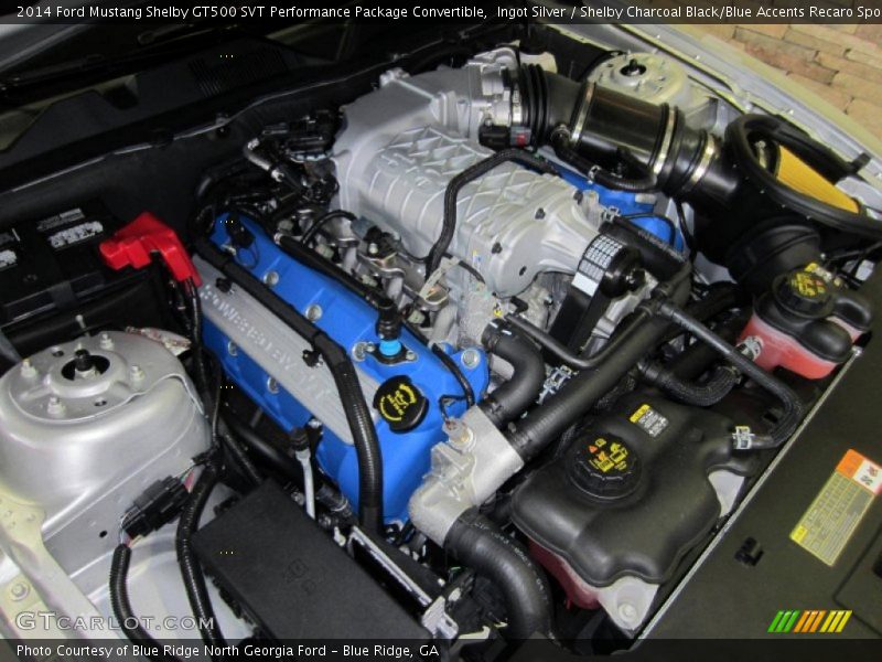  2014 Mustang Shelby GT500 SVT Performance Package Convertible Engine - 5.8 Liter SVT Supercharged DOHC 32-Valve Ti-VCT V8