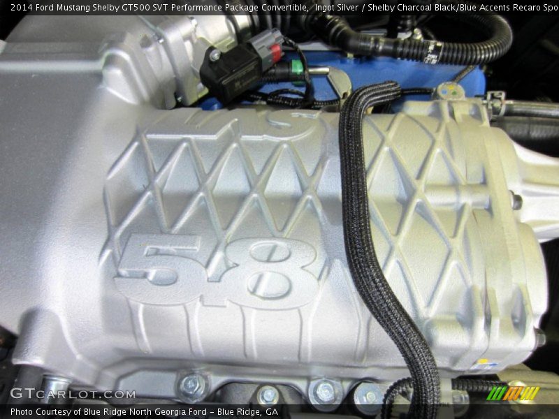  2014 Mustang Shelby GT500 SVT Performance Package Convertible Engine - 5.8 Liter SVT Supercharged DOHC 32-Valve Ti-VCT V8