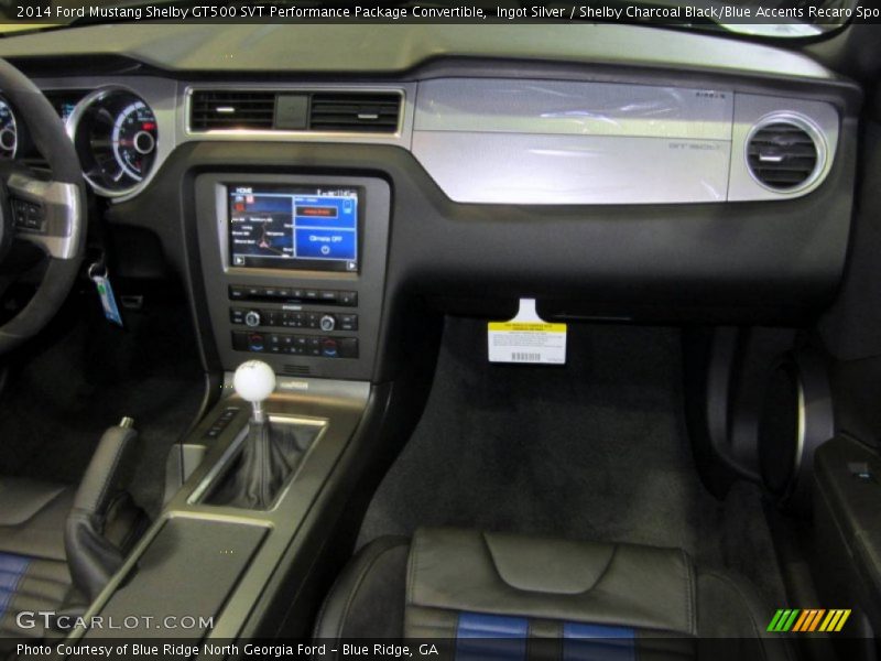 Dashboard of 2014 Mustang Shelby GT500 SVT Performance Package Convertible
