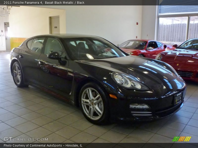 Basalt Black Metallic / Black 2011 Porsche Panamera 4