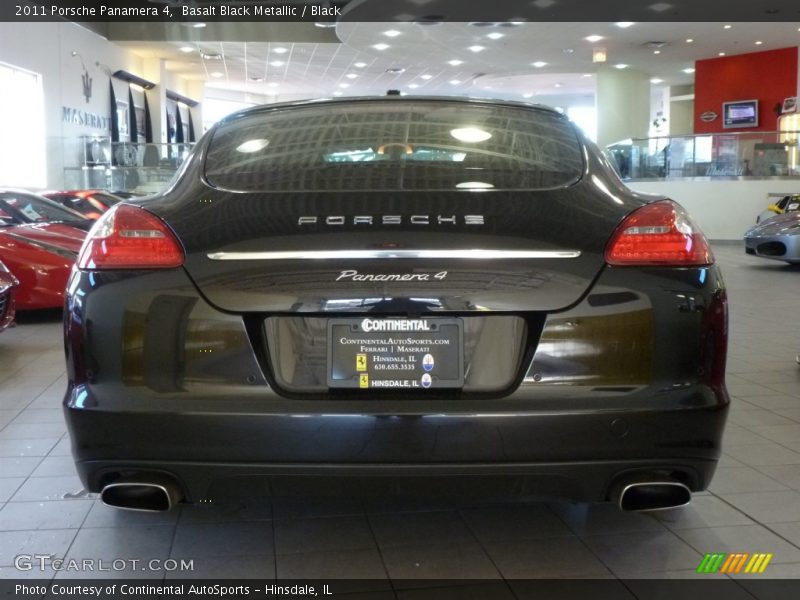 Basalt Black Metallic / Black 2011 Porsche Panamera 4