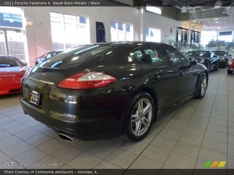 Basalt Black Metallic / Black 2011 Porsche Panamera 4