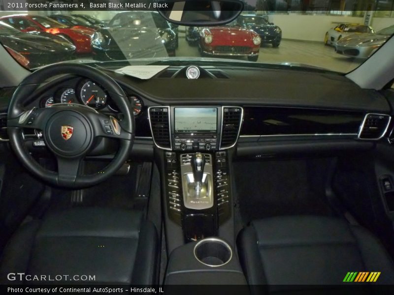 Basalt Black Metallic / Black 2011 Porsche Panamera 4