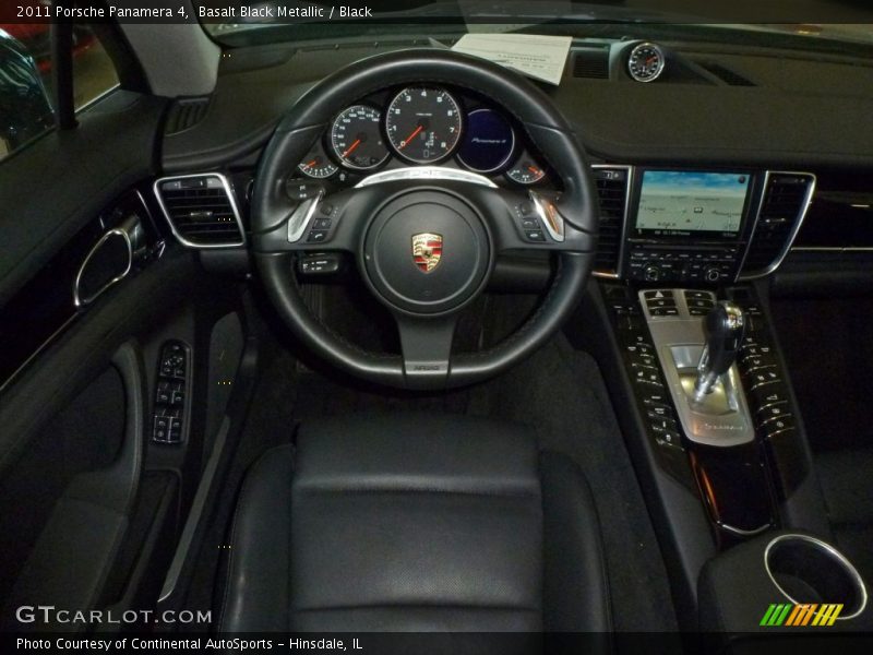 Basalt Black Metallic / Black 2011 Porsche Panamera 4