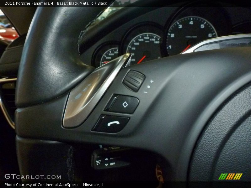 Basalt Black Metallic / Black 2011 Porsche Panamera 4