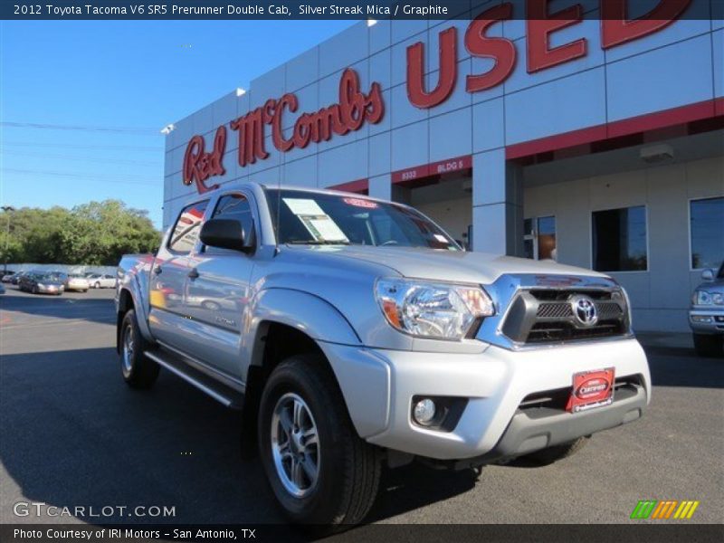 Silver Streak Mica / Graphite 2012 Toyota Tacoma V6 SR5 Prerunner Double Cab