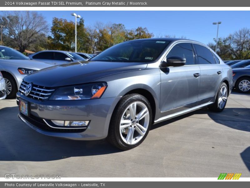 Platinum Gray Metallic / Moonrock 2014 Volkswagen Passat TDI SEL Premium