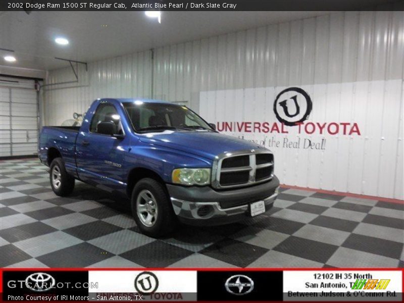 Atlantic Blue Pearl / Dark Slate Gray 2002 Dodge Ram 1500 ST Regular Cab