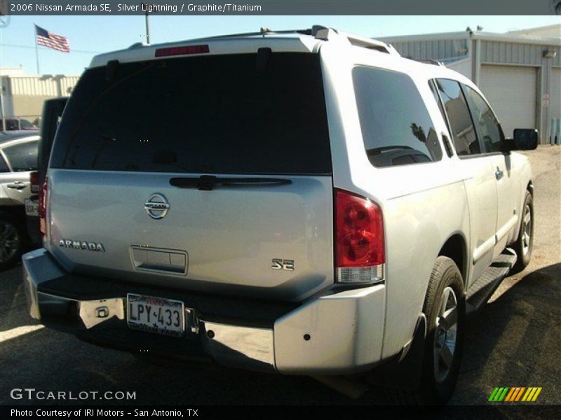 Silver Lightning / Graphite/Titanium 2006 Nissan Armada SE
