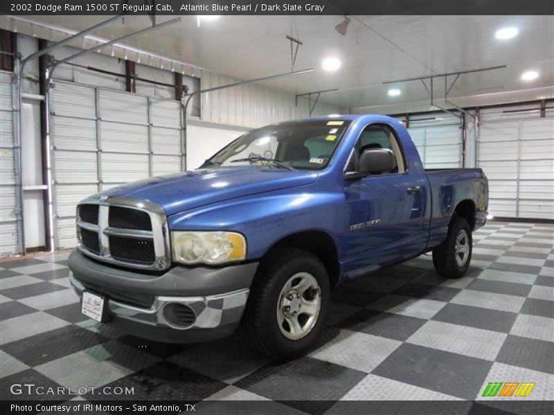 Atlantic Blue Pearl / Dark Slate Gray 2002 Dodge Ram 1500 ST Regular Cab