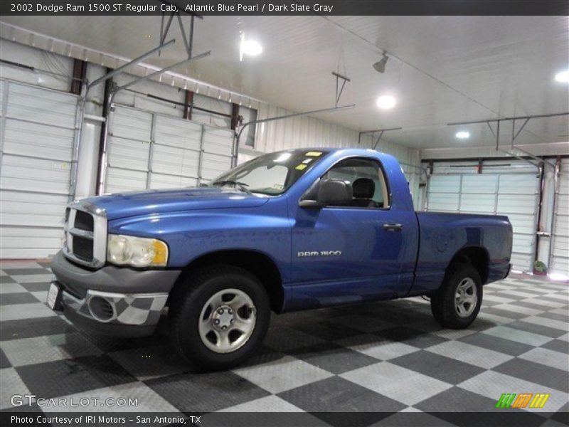 Atlantic Blue Pearl / Dark Slate Gray 2002 Dodge Ram 1500 ST Regular Cab