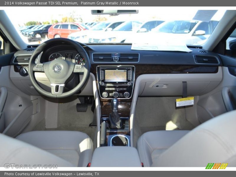 Platinum Gray Metallic / Moonrock 2014 Volkswagen Passat TDI SEL Premium