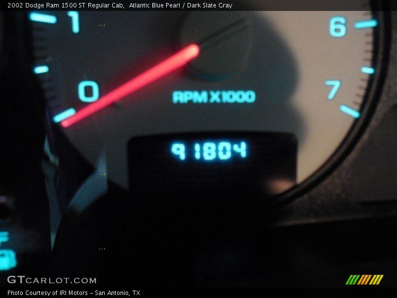 Atlantic Blue Pearl / Dark Slate Gray 2002 Dodge Ram 1500 ST Regular Cab