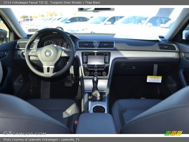 Tungsten Silver Metallic / Titan Black 2014 Volkswagen Passat TDI SE