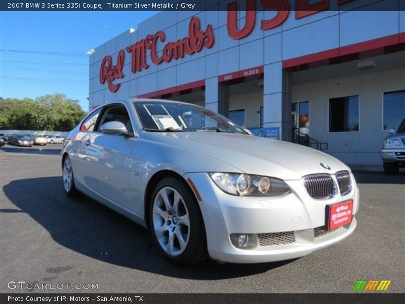 Titanium Silver Metallic / Grey 2007 BMW 3 Series 335i Coupe