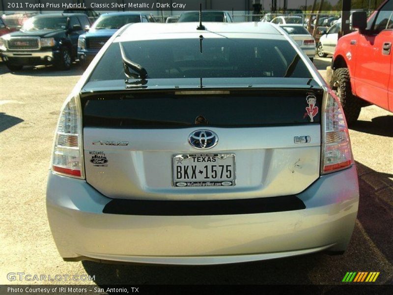 Classic Silver Metallic / Dark Gray 2011 Toyota Prius Hybrid I