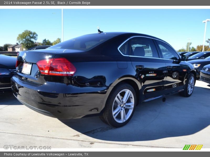 Black / Cornsilk Beige 2014 Volkswagen Passat 2.5L SE