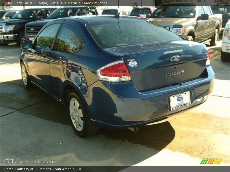 Vista Blue Metallic / Medium Stone 2008 Ford Focus S Coupe