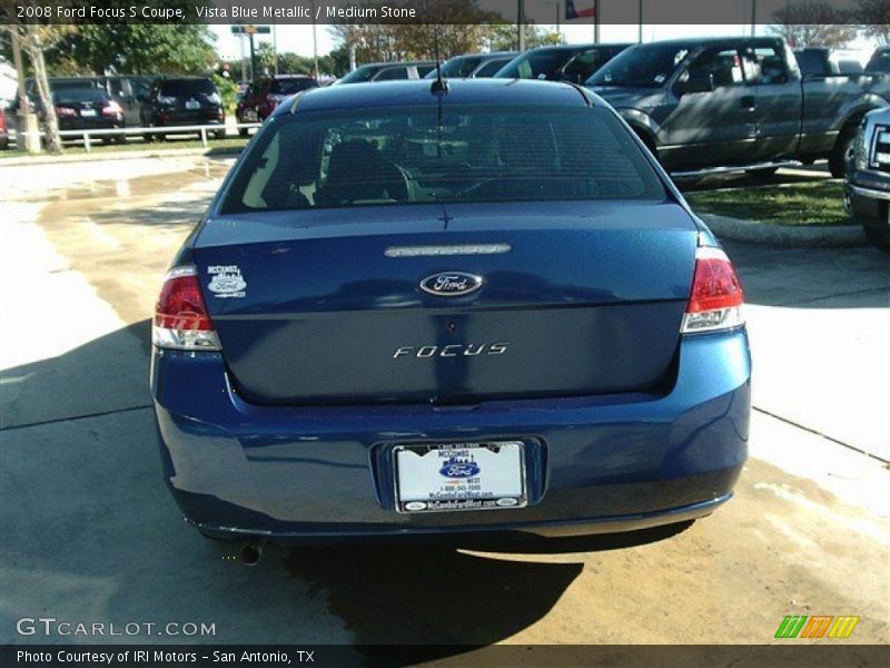 Vista Blue Metallic / Medium Stone 2008 Ford Focus S Coupe