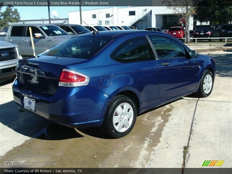 Vista Blue Metallic / Medium Stone 2008 Ford Focus S Coupe