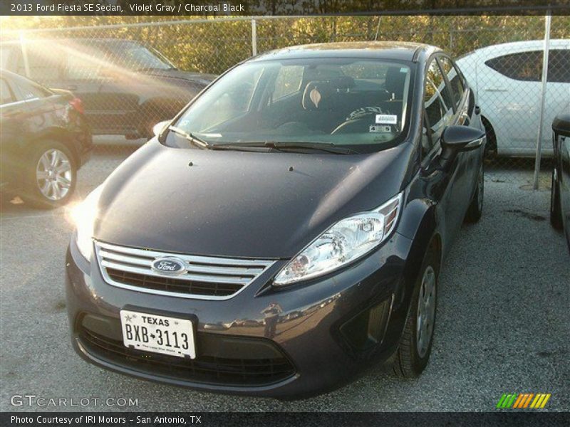 Violet Gray / Charcoal Black 2013 Ford Fiesta SE Sedan