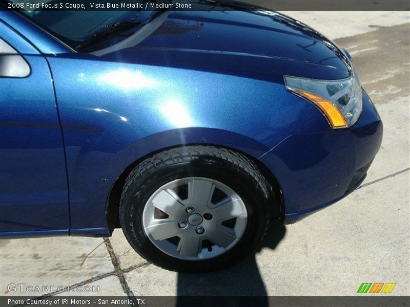 Vista Blue Metallic / Medium Stone 2008 Ford Focus S Coupe