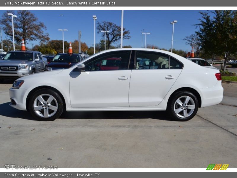 Candy White / Cornsilk Beige 2013 Volkswagen Jetta TDI Sedan