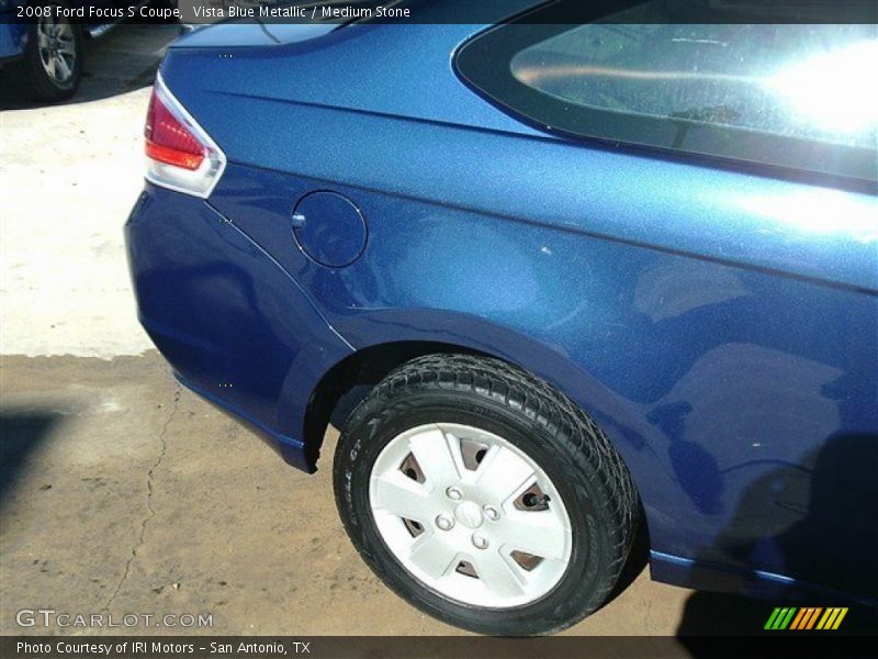 Vista Blue Metallic / Medium Stone 2008 Ford Focus S Coupe